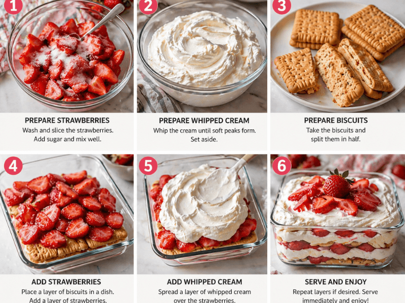 5-Minute Strawberry Dessert (Quick & Easy)