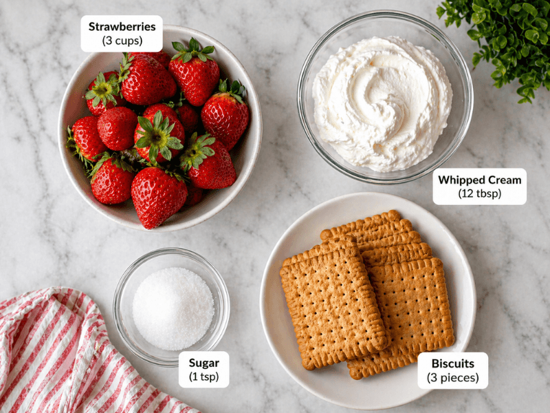 5-Minute Strawberry Dessert (Quick & Easy)