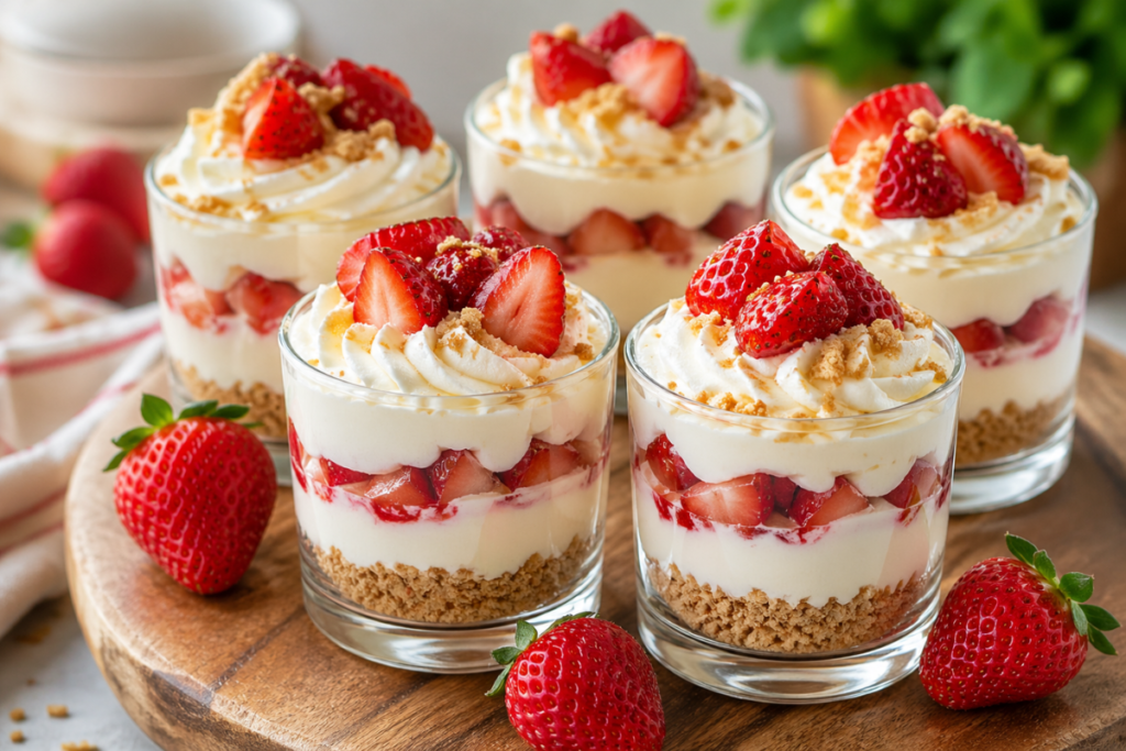 Simple No-Bake Dessert Cups for Family Gatherings