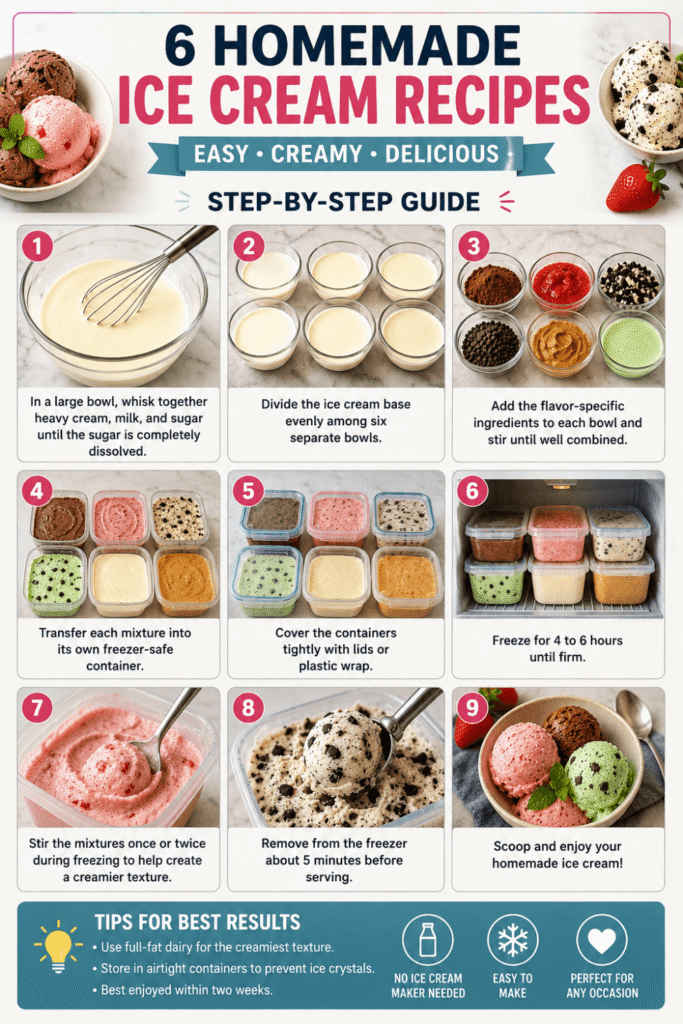6 Homemade Ice Cream Recipes easy creamy and delicious no-churn ice cream guide